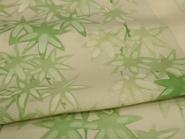 平和屋着物＊夏物 訪問着 絽 手描き 楓 正絹 逸品 AABD4484jd