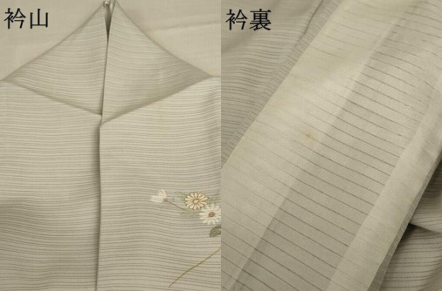 平和屋着物＊夏物 訪問着 絽 草花文 金彩 正絹 逸品 AABD4490jd
