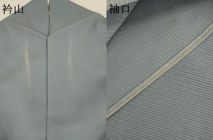平和屋着物＊夏物 訪問着 絽 駒刺繍 立波草葉文 銀彩 正絹 逸品 AABD4495jd