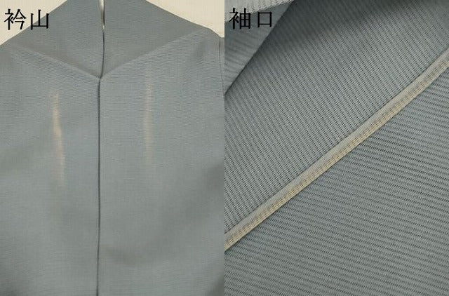 平和屋着物＊夏物 訪問着 絽 駒刺繍 立波草葉文 銀彩 正絹 逸品 AABD4495jd