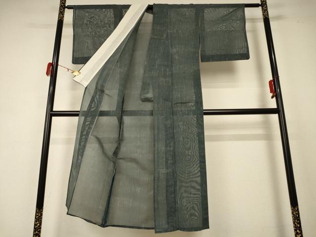 平和屋着物＊夏物 小紋 紗 霞文 正絹 逸品 AABD4498jd