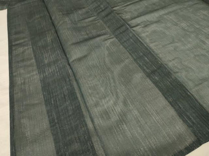 平和屋着物＊夏物 小紋 紗 霞文 正絹 逸品 AABD4498jd