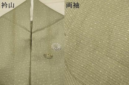 平和屋着物＊夏物 小紋 紗 花丸文 洗える着物 AABD4511jd