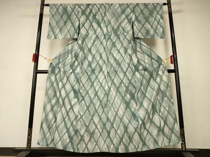 平和屋着物＊夏物 小紋 絽 霞文 正絹 逸品 AABD4519jd