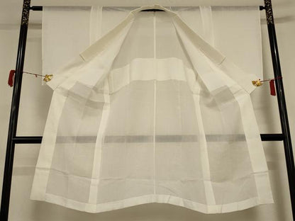 平和屋着物＊夏物 長襦袢 絽 白色 正絹 逸品 AABD4527jd