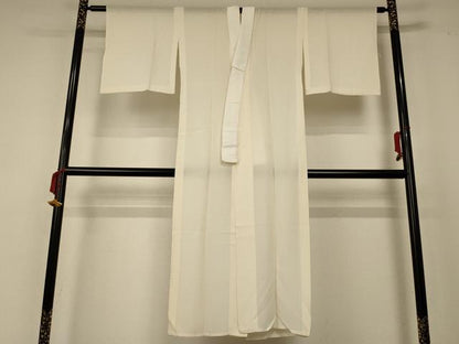 平和屋着物＊夏物 長襦袢 絽 鳥の子色 正絹 逸品 AABD4529jd
