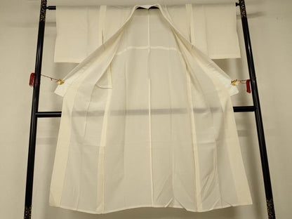 平和屋着物＊夏物 長襦袢 絽 鳥の子色 正絹 逸品 AABD4529jd