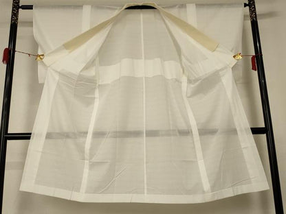 平和屋着物＊夏物　長襦袢　絽　白色　正絹　逸品　AABD4534jd