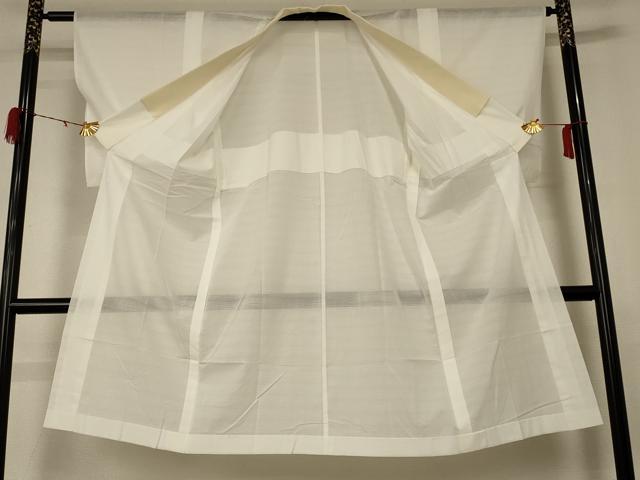 平和屋着物＊夏物　長襦袢　絽　白色　正絹　逸品　AABD4534jd