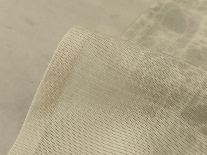 平和屋着物＊夏物 訪問着 絽 刺繍 地紙花文 銀彩 正絹 逸品 AABD4536jd