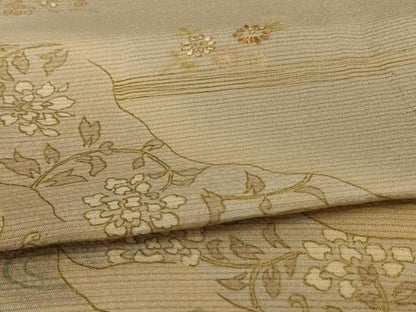 平和屋着物＊夏物 訪問着 絽 刺繍 道長花文 暈し染め 金彩 正絹 逸品 AABD4549jd