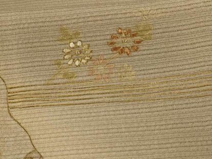 平和屋着物＊夏物 訪問着 絽 刺繍 道長花文 暈し染め 金彩 正絹 逸品 AABD4549jd