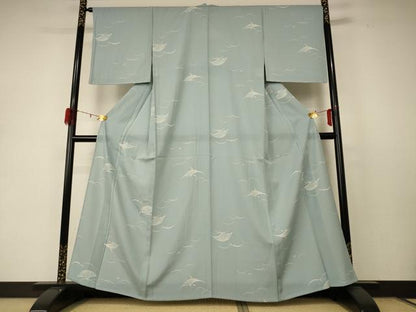 平和屋着物＊夏物 小紋 絽 芝文 やまと誂製 正絹 逸品 AABD4553jd