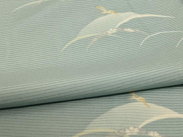 平和屋着物＊夏物 小紋 絽 芝文 やまと誂製 正絹 逸品 AABD4553jd