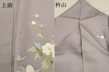平和屋着物＊夏物 訪問着 絽 草花文 暈し染め 正絹 逸品 AABD4555jd