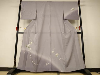 平和屋着物＊夏物 訪問着 絽 草花文 暈し染め 正絹 逸品 AABD4555jd