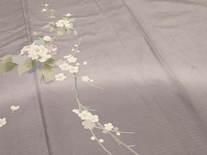 平和屋着物＊夏物 訪問着 絽 草花文 暈し染め 正絹 逸品 AABD4555jd