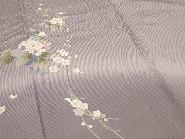 平和屋着物＊夏物 訪問着 絽 草花文 暈し染め 正絹 逸品 AABD4555jd
