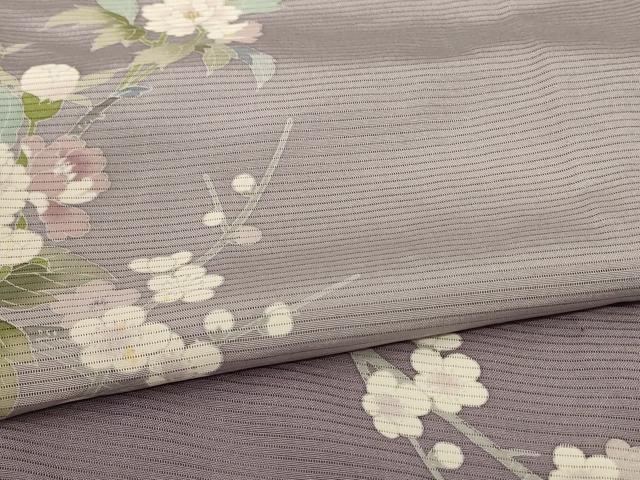 平和屋着物＊夏物 訪問着 絽 草花文 暈し染め 正絹 逸品 AABD4555jd