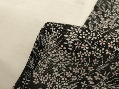 平和屋着物＊夏物　小紋　絽　草花文　正絹　逸品　未使用　AABD4557jd
