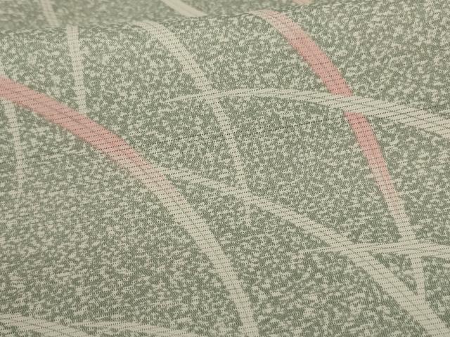 平和屋着物＊夏物 小紋 絽 芝文 洗える着物 AABD4559jd