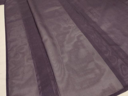 平和屋着物＊夏物 色無地 紗 黒紅色 正絹 逸品 AABD4563jd