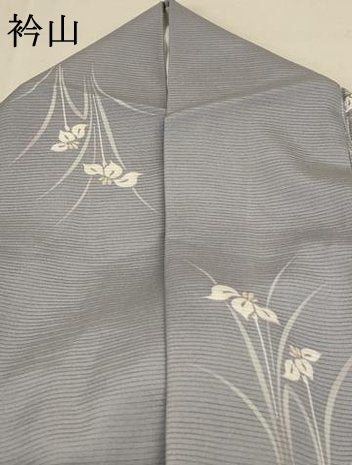 平和屋着物＊夏物 小紋 絽 草花文 正絹 逸品 AABD4564jd