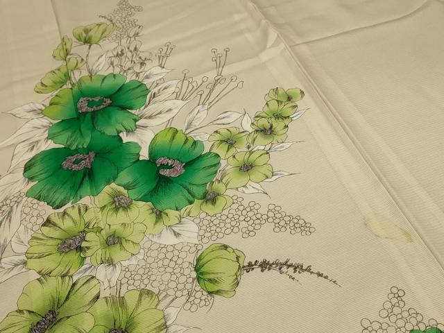 平和屋着物＊夏物 訪問着 絽 草花文 正絹 逸品 AABD4565jd