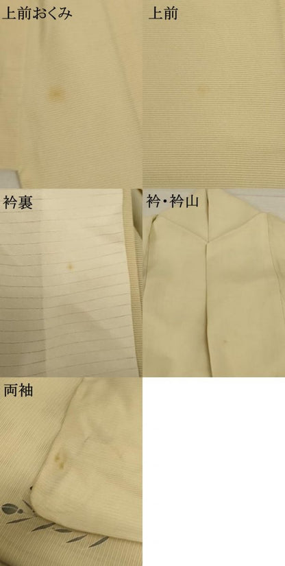 平和屋着物＊夏物 訪問着 絽 草花文 銀彩 正絹 逸品 AABD4575jd