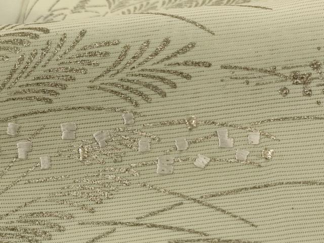 平和屋着物＊夏物 訪問着 絽 刺繍 風景文 暈し染め 銀彩 正絹 逸品 AABD4576jd