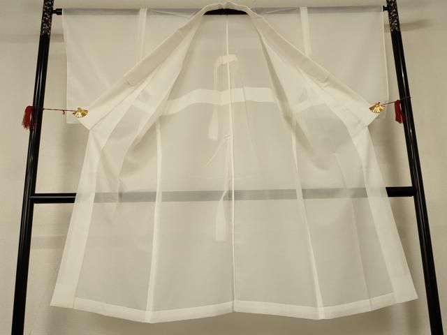 平和屋着物＊夏物　長襦袢　絽　白色　洗える着物　AABD4577jd