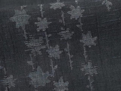 平和屋着物＊夏物 紗紬 枝葉文 正絹 逸品 AABD4578jd