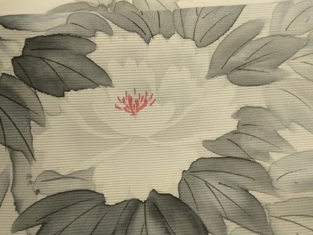 平和屋着物＊夏物 訪問着 絽 手描き 草花文 正絹 逸品 未使用 AABD4586jd