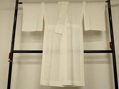 平和屋着物＊夏物 長襦袢 絽 鳥の子色 正絹 逸品 AABD4588jd