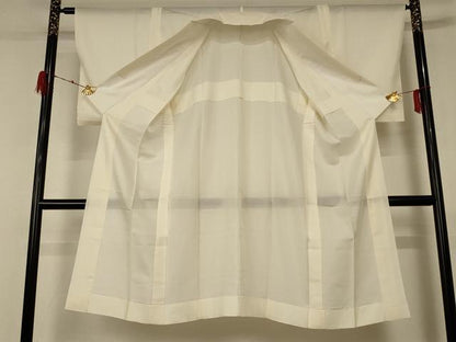 平和屋着物＊夏物 長襦袢 絽 鳥の子色 正絹 逸品 AABD4588jd