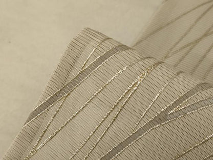 平和屋着物＊夏物　訪問着　絽　草花文　暈し染め　銀彩　正絹　逸品　AABD4589jd