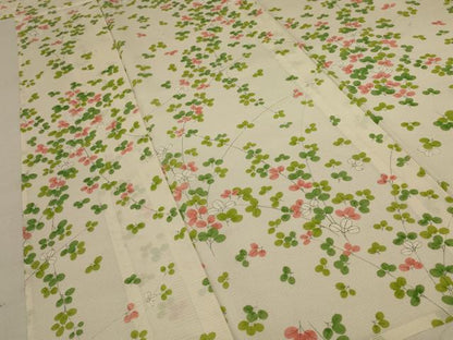 平和屋着物＊夏物 小紋 絽 萩文 正絹 逸品 AABD4596jd
