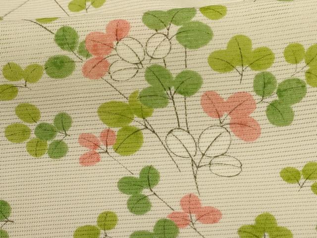平和屋着物＊夏物 小紋 絽 萩文 正絹 逸品 AABD4596jd