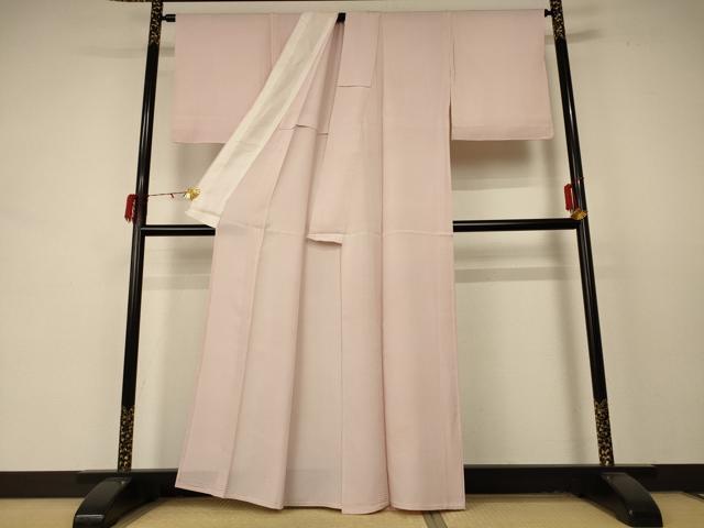 平和屋着物＊夏物 色無地 絽 洗柿色 正絹 逸品 AABD4600jd