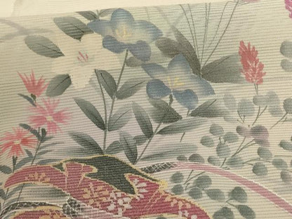 平和屋着物＊夏物 訪問着 絽 手描き 飾花文 正絹 逸品 AABD4601jd