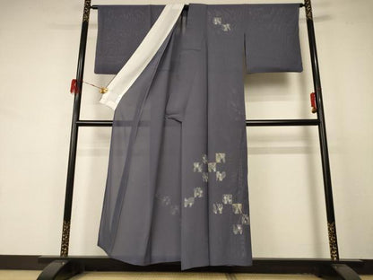 平和屋着物＊夏物 訪問着 絽 色紙草花文 金彩 正絹 逸品 AABD4606jd
