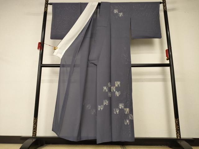 平和屋着物＊夏物 訪問着 絽 色紙草花文 金彩 正絹 逸品 AABD4606jd