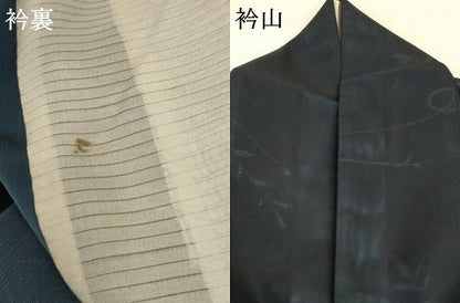 平和屋着物＊夏物 小紋 紗 舞葉文 正絹 逸品 AABD4610jd