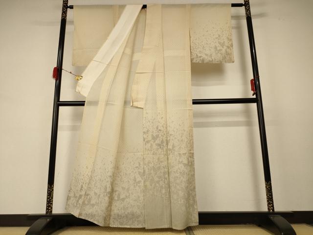 平和屋着物＊夏物 訪問着 紗 舞蝶文 正絹 逸品 AABD4611jd