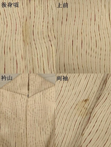 平和屋着物＊夏物 小紋 縦絽 変わり縞 正絹 逸品 AABD4615jd