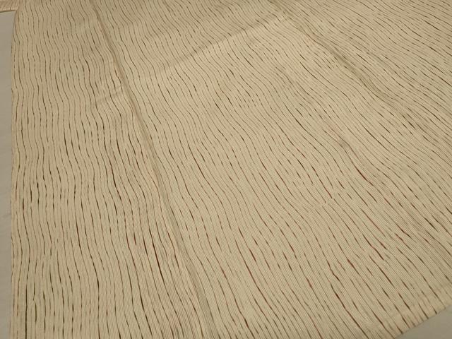 平和屋着物＊夏物 小紋 縦絽 変わり縞 正絹 逸品 AABD4615jd