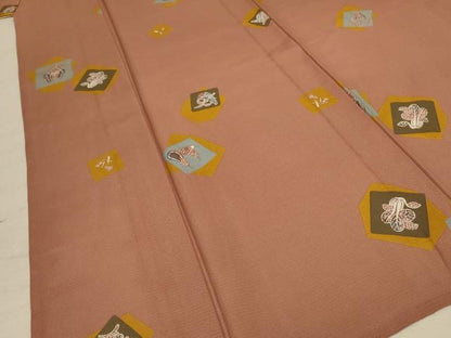 平和屋着物＊夏物 小紋 絽 成り物 正絹 逸品 AABD4616jd