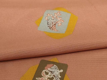 平和屋着物＊夏物 小紋 絽 成り物 正絹 逸品 AABD4616jd