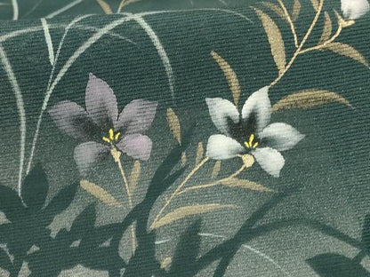 平和屋着物＊夏物 訪問着 絽 手描き 草花文 金銀彩 正絹 逸品 AABD4618jd