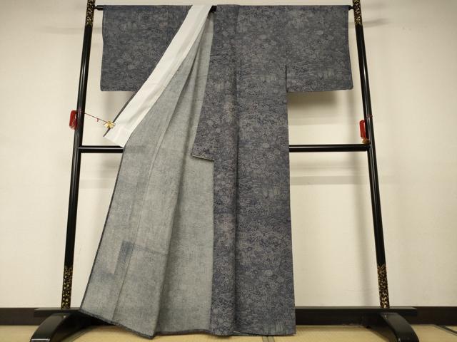 平和屋着物＊夏物 江戸小紋 絽 花鳥文 正絹 逸品 未使用 AABD4619jd